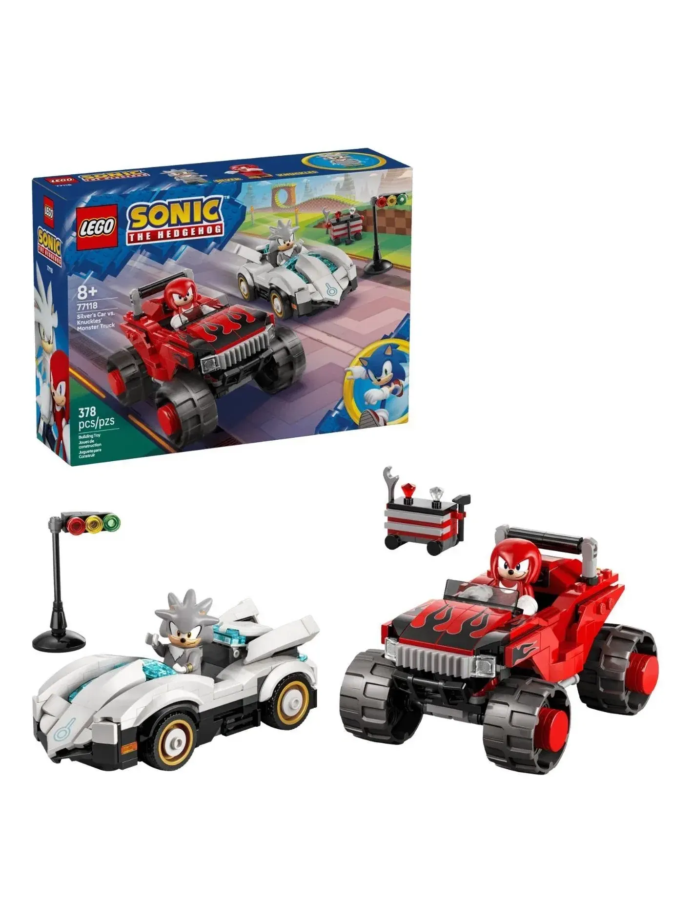 LEGO Соник Ежик: Машина Сильвера против монстр-трака Наклза 77118
