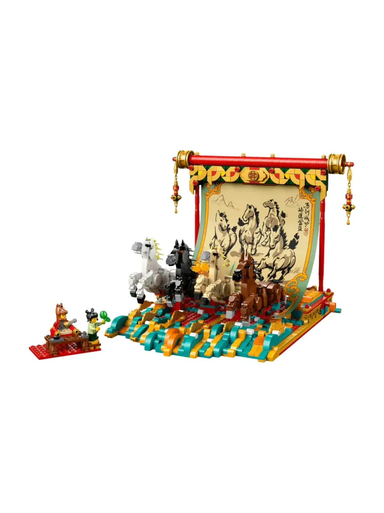 Набор LEGO "Скачущие лошади" (холст 80119) — изображение 2 из 2, мульти