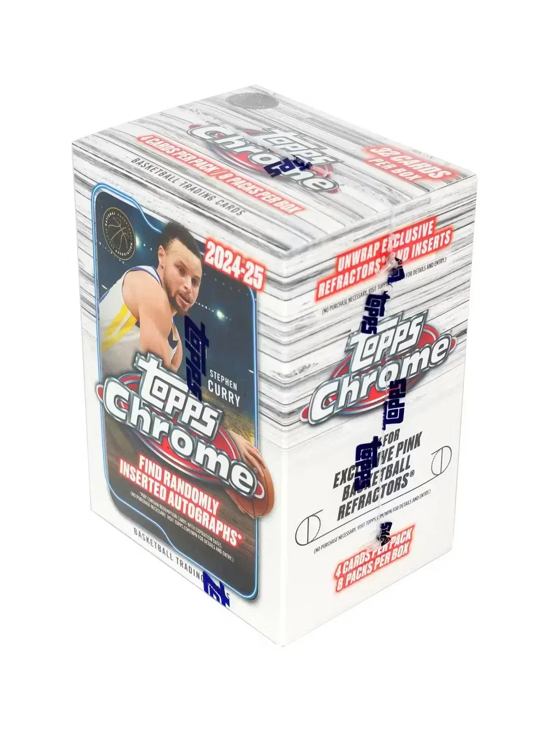 Коллекционная коробка с карточками Topps Chrome Basketball 24-25 Blaster Box — изображение 2 из 2, мульти
