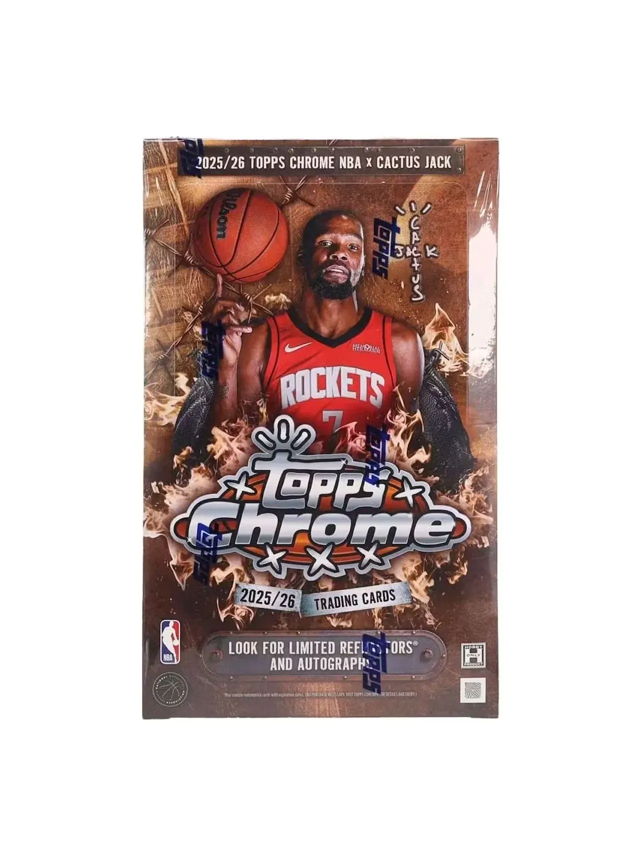 Коллекционный набор карточек Topps Chrome Basketball 25-26 Cactus Jack Hobby Box
