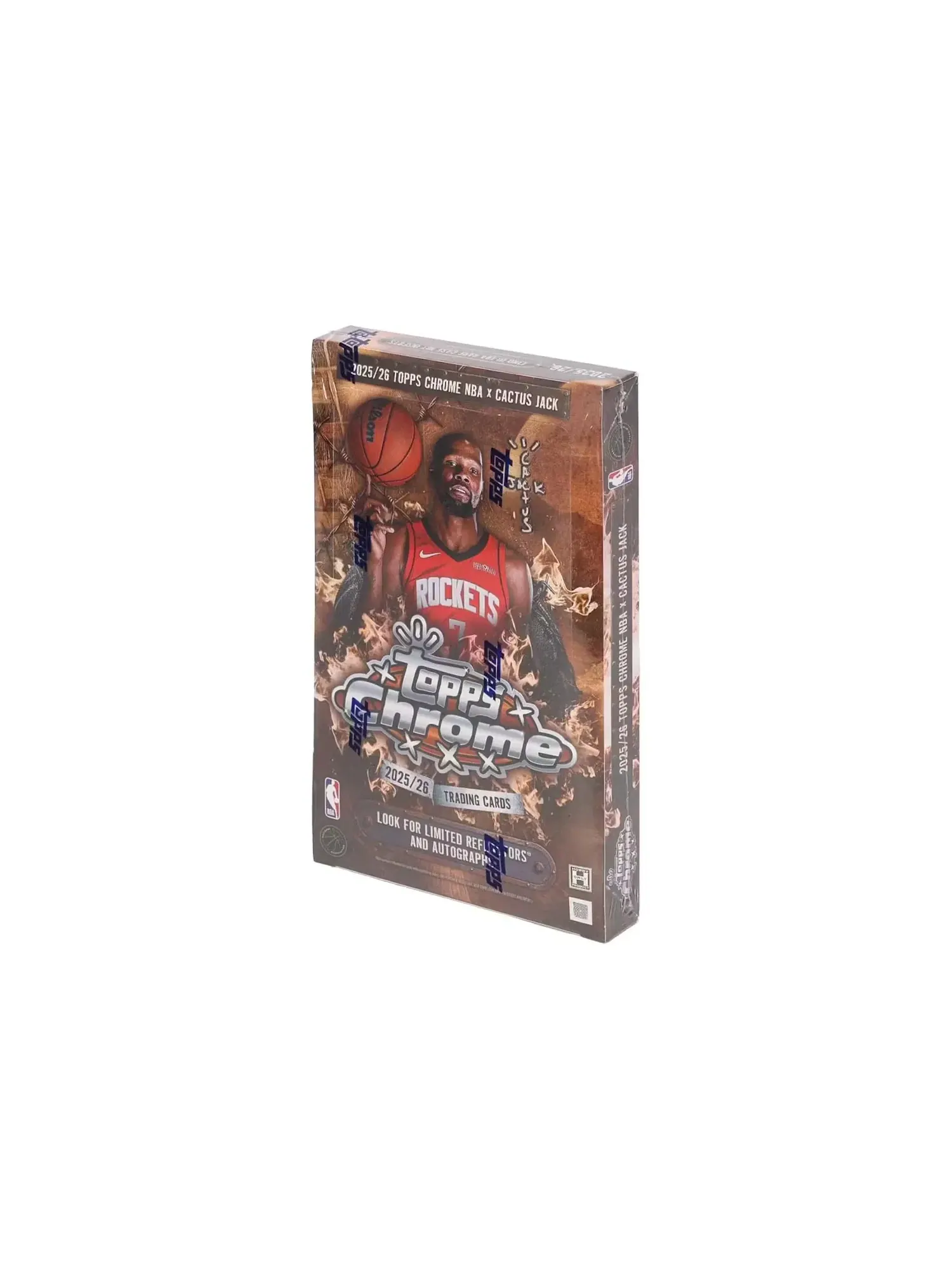 Коллекционный набор карточек Topps Chrome Basketball 25-26 Cactus Jack Hobby Box — изображение 2 из 2, мульти