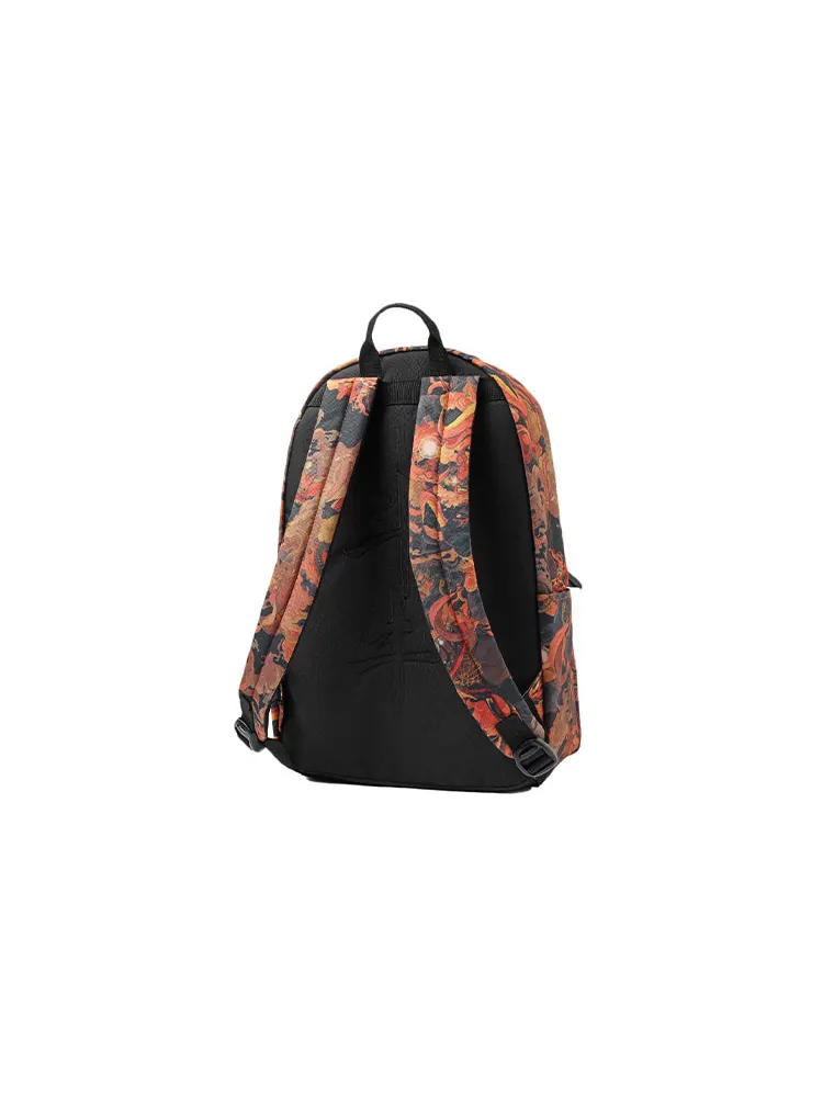 Рюкзак мужской Li-Ning BadFive Graphic Orange Black — изображение 2 из 3, оранжевый