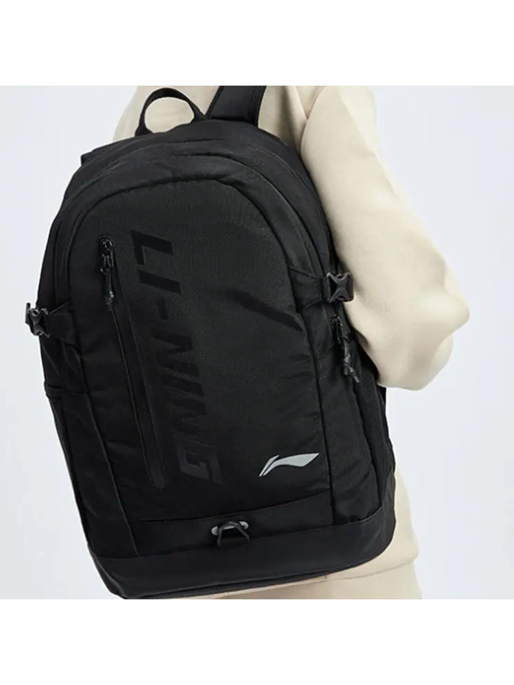 Рюкзак мужской Li-Ning Reflective Logo Training Black — изображение 4 из 5, черный
