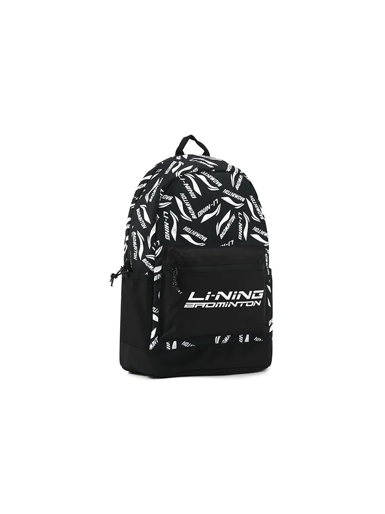 Рюкзак мужской Li-Ning Badminton Logo Black White — изображение 2 из 4, черный