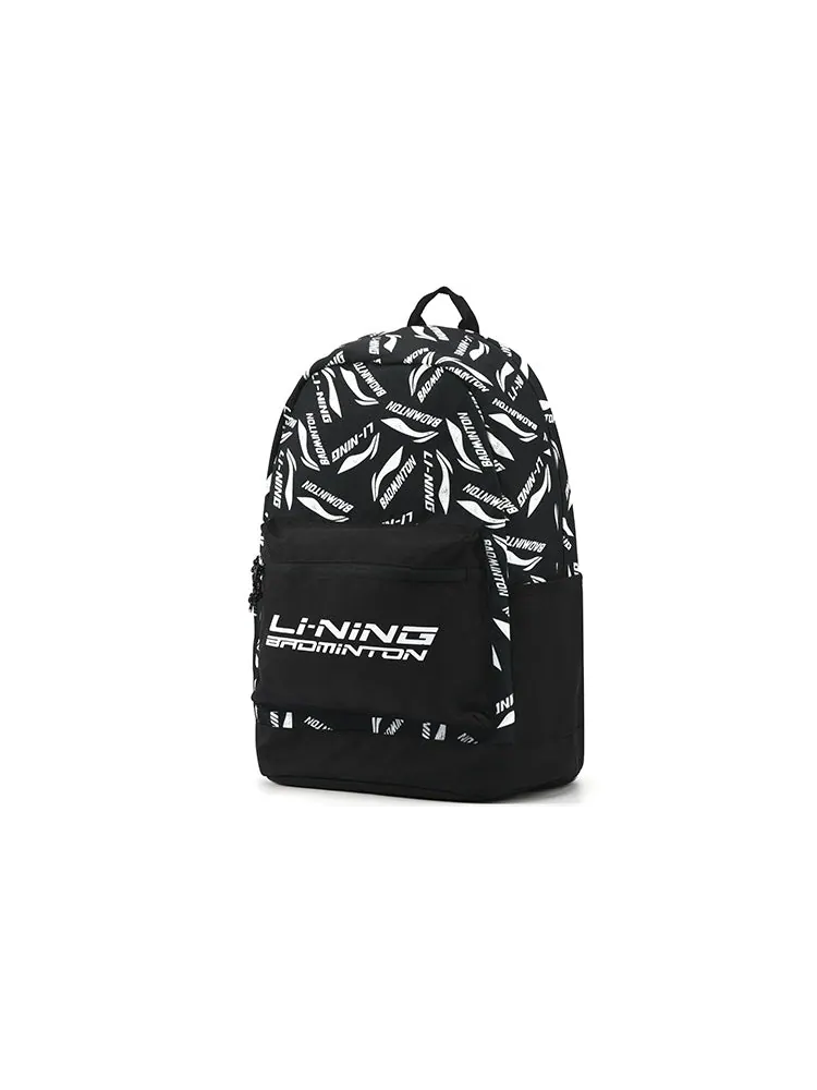 Рюкзак мужской Li-Ning Badminton Logo Black White — изображение 3 из 4, черный