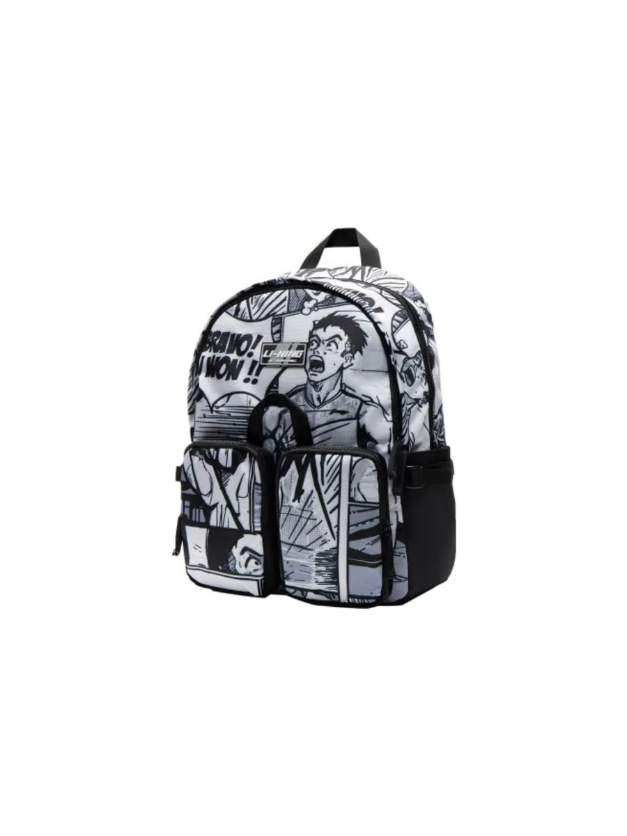 Рюкзак мужской Li-Ning Comic Graphic Black — изображение 2 из 4, черный