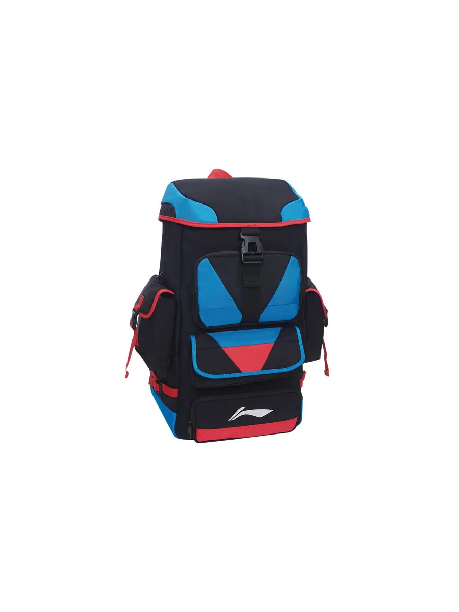 Рюкзак мужской Li-Ning Basketball Black Blue Red — изображение 2 из 8, черный