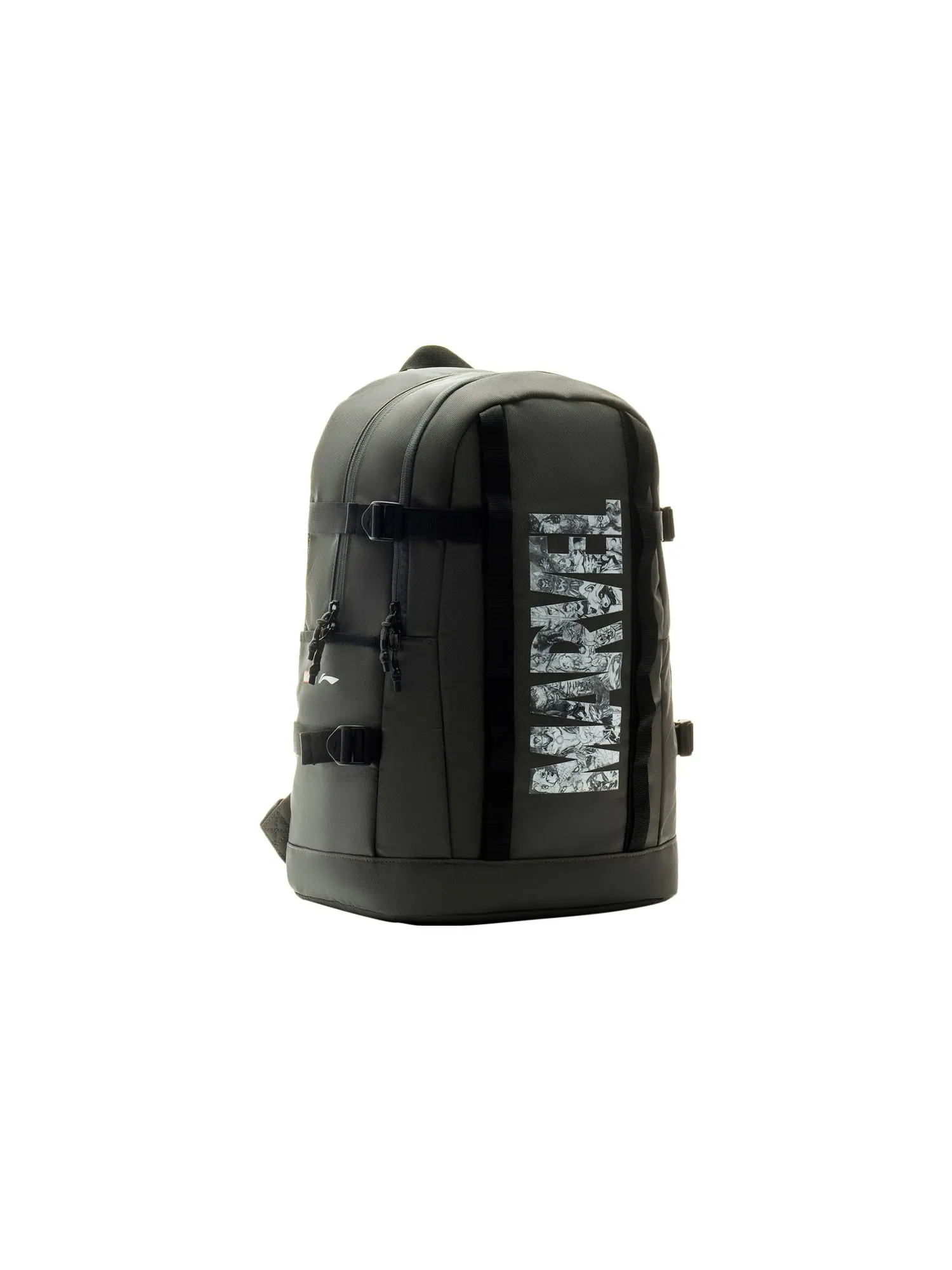 Рюкзак Li-Ning x MARVEL Graphic Backpack Large — изображение 2 из 4, оливковый зеленый/черный