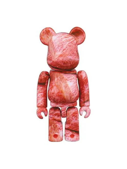 Фигурка BE@RBRICK AgingBeef 10 Anniversary 100% — изображение 1 из 2, красный