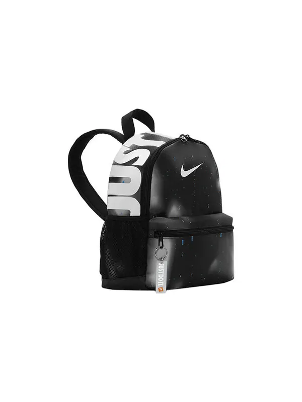 Сумка brasilia jdi mini backpack 'black' Nike — изображение 2 из 4, черный/белый