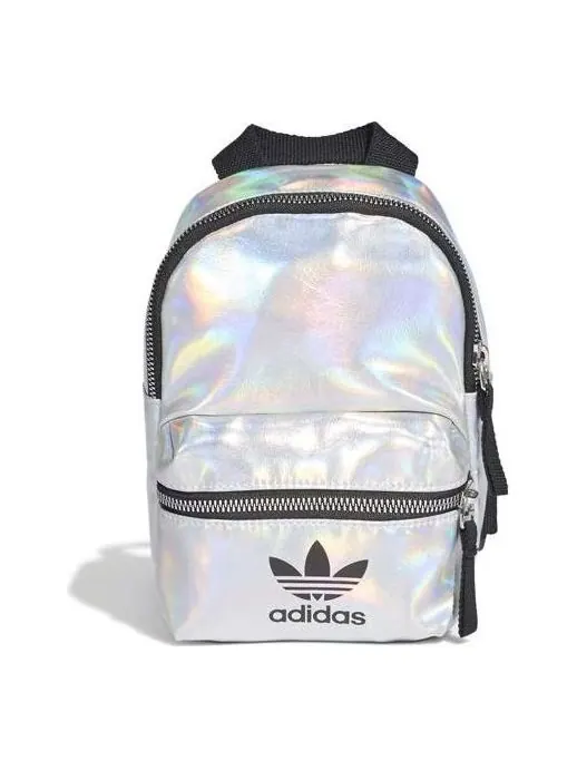Мини-рюкзак Adidas 'Silver' — изображение 1 из 4, серебристый металлик