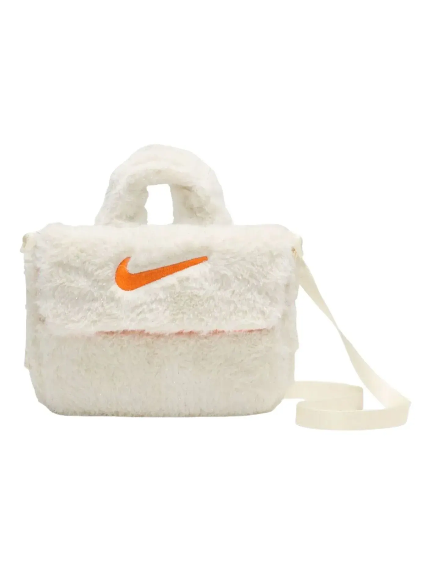(GS) Сумка через плечо Nike 1 л из искусственного меха, цвет «Кокосовое молоко — изображение 1 из 3