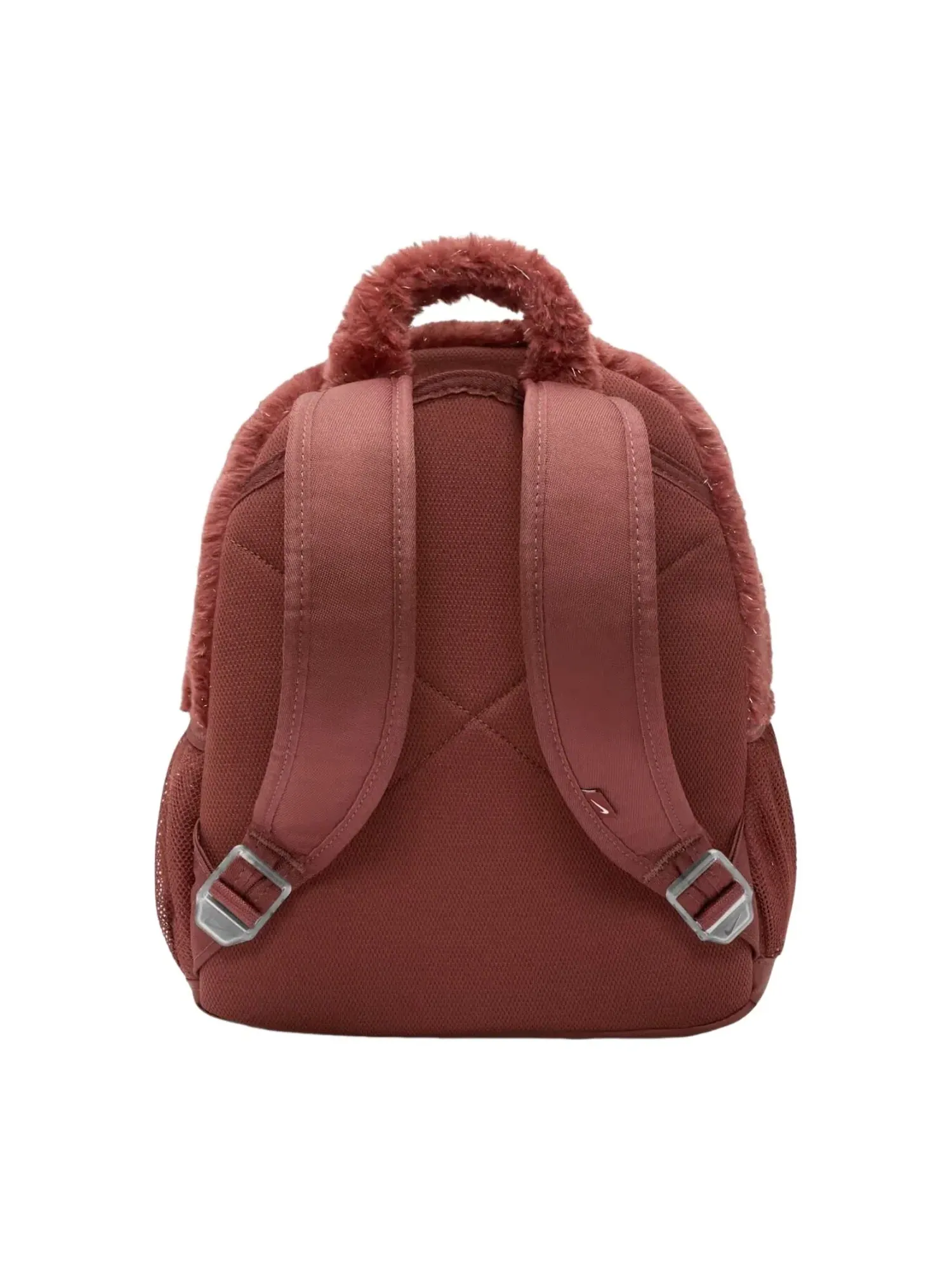 (GS) Рюкзак Nike Faux Fur 11L 'Dark Pony Pink Foam' — изображение 4 из 4, бордовый