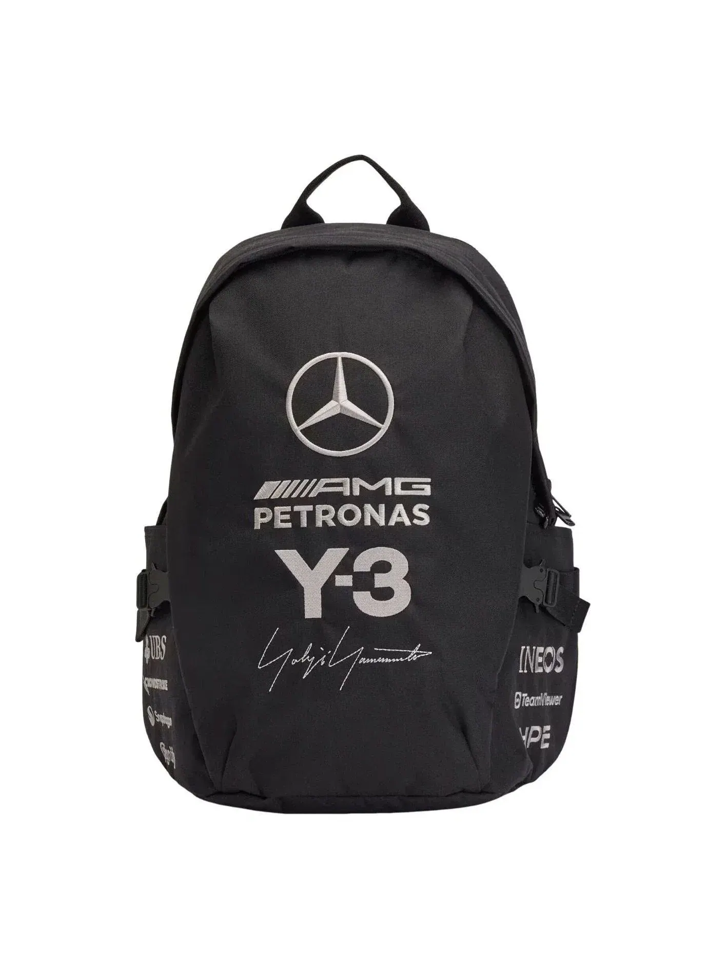 Мужской рюкзак с принтом Mercedes-AMG F1 Y-3 Adidas — изображение 1 из 4, черный