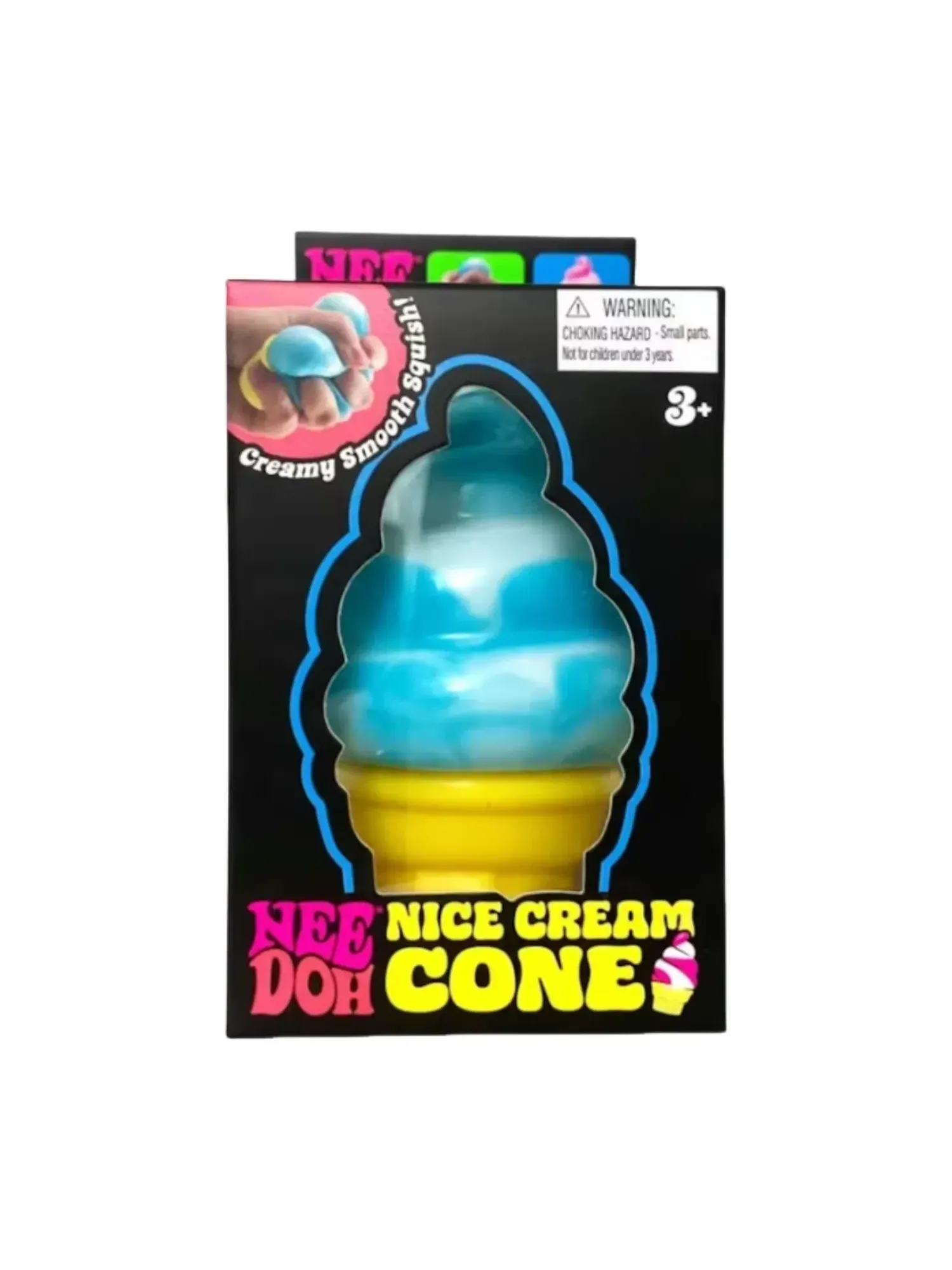 Коллекционная игрушка-антистресс NeeDoh Nice Cream Ice Cream Cone Squishy Fidget Toy — синий