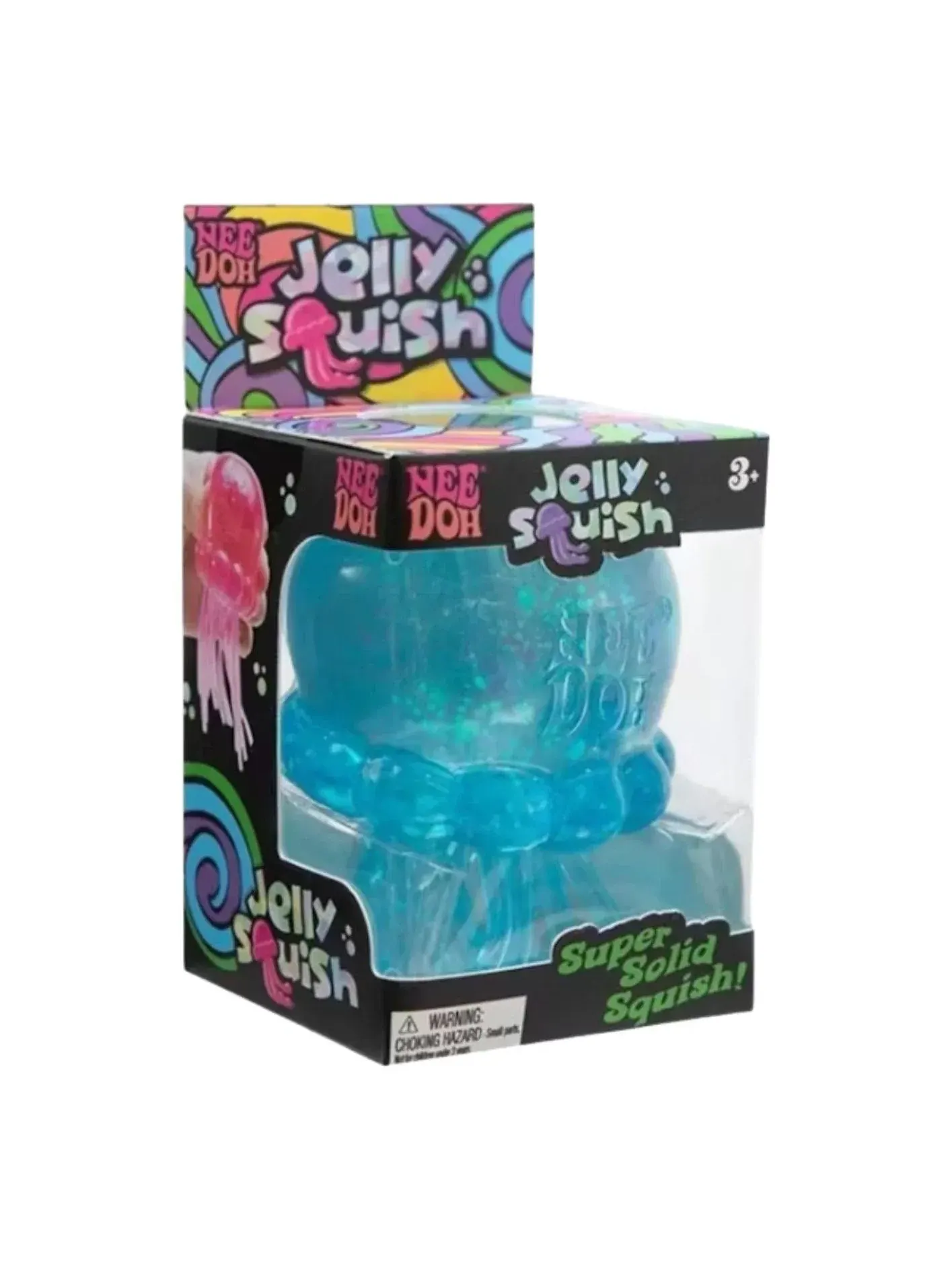 Детская игрушка-антистресс NeeDoh JellySquish Squishy — синий