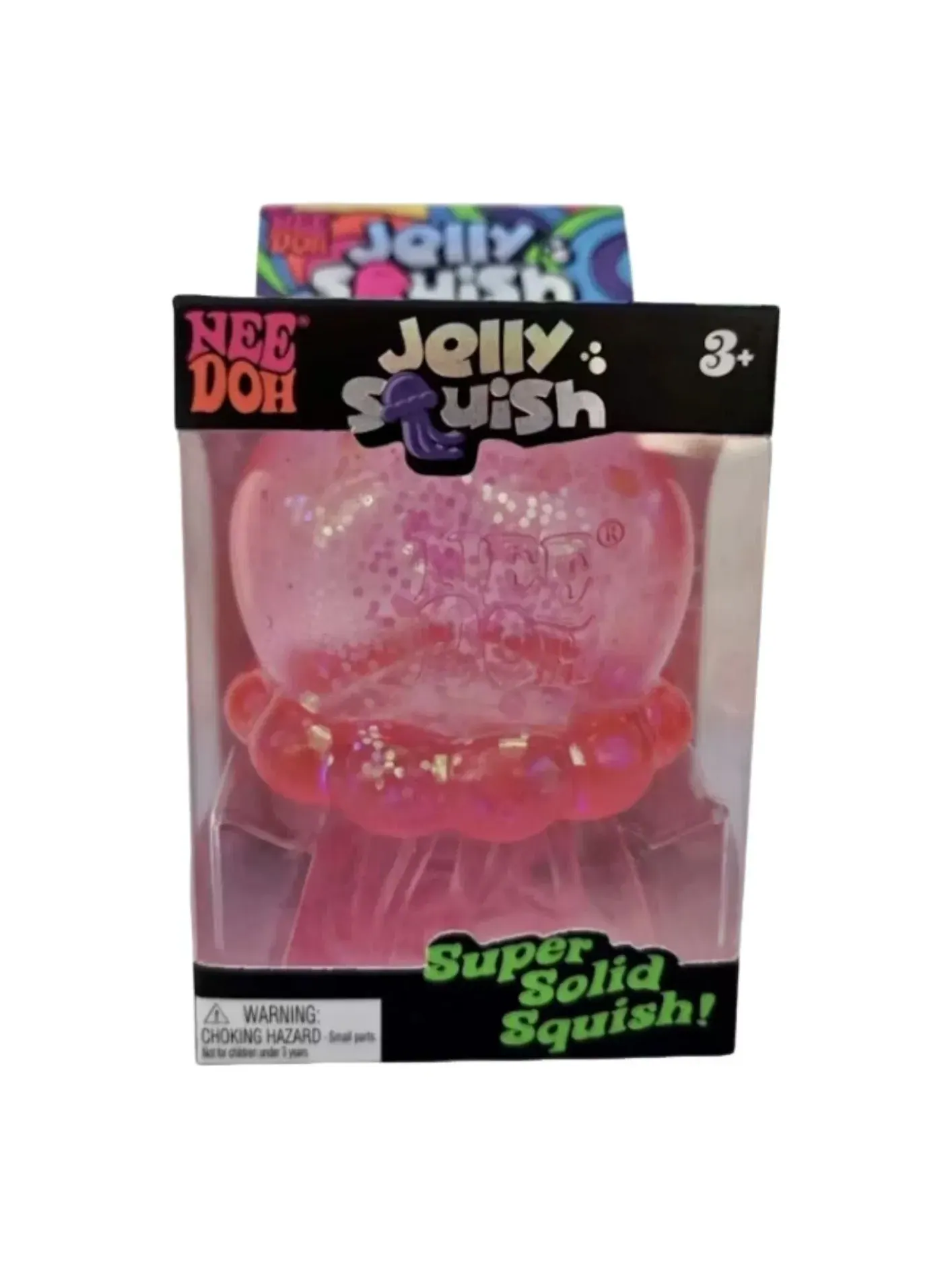 Детская игрушка-антистресс для рук NeeDoh JellySquish Pink — розовый