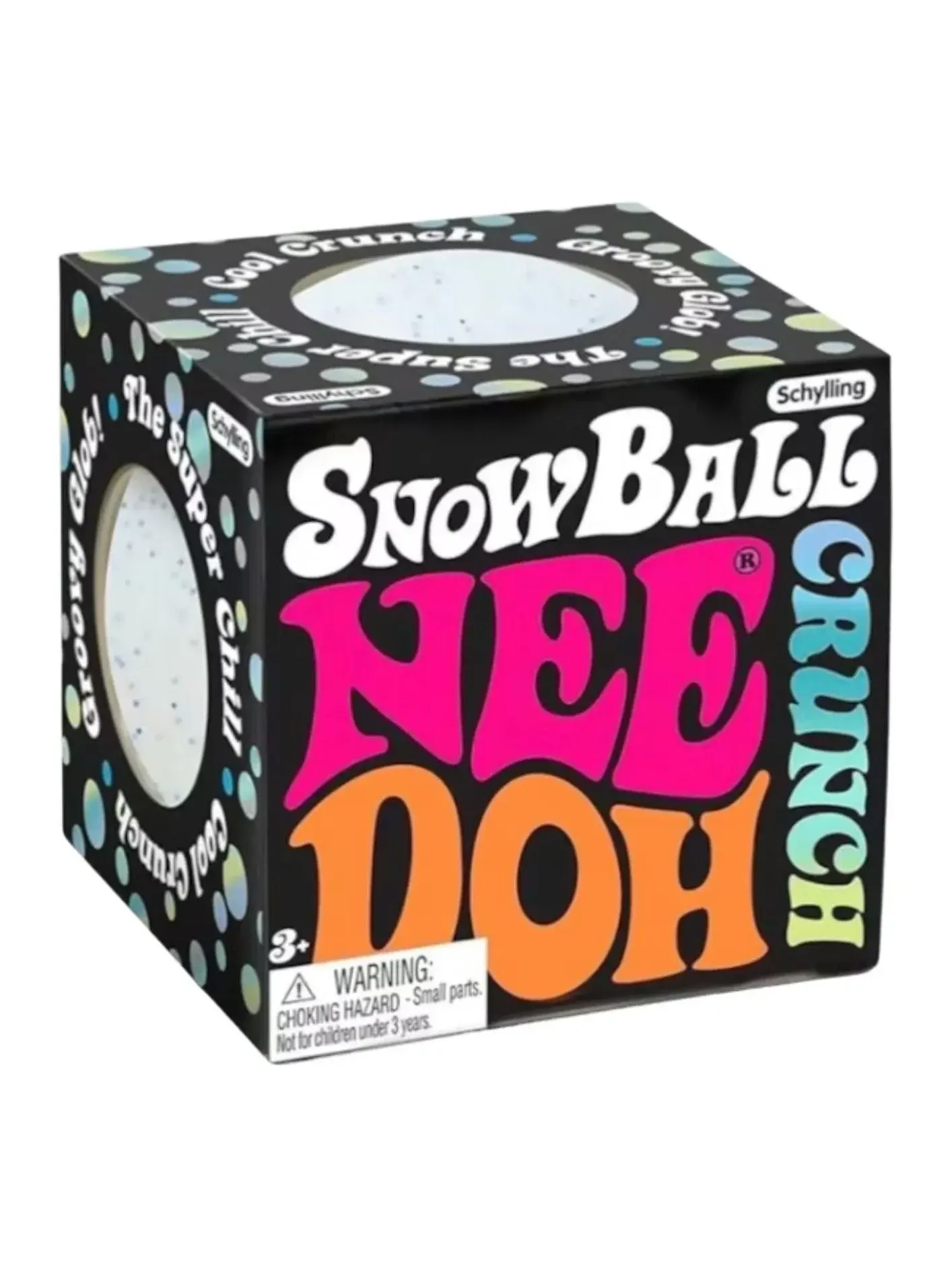 Женская коллекционная игрушка-антистресс NeeDoh Snowball Crunch — белый