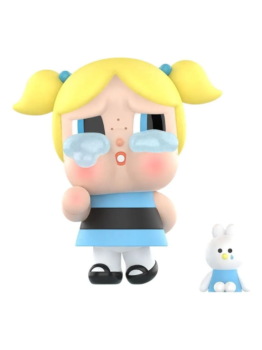 Виниловые фигурки Pop Mart x Powerpuff Girls CryBaby «Пузырьки» — изображение 1 из 1, синий/желтый/бежевый