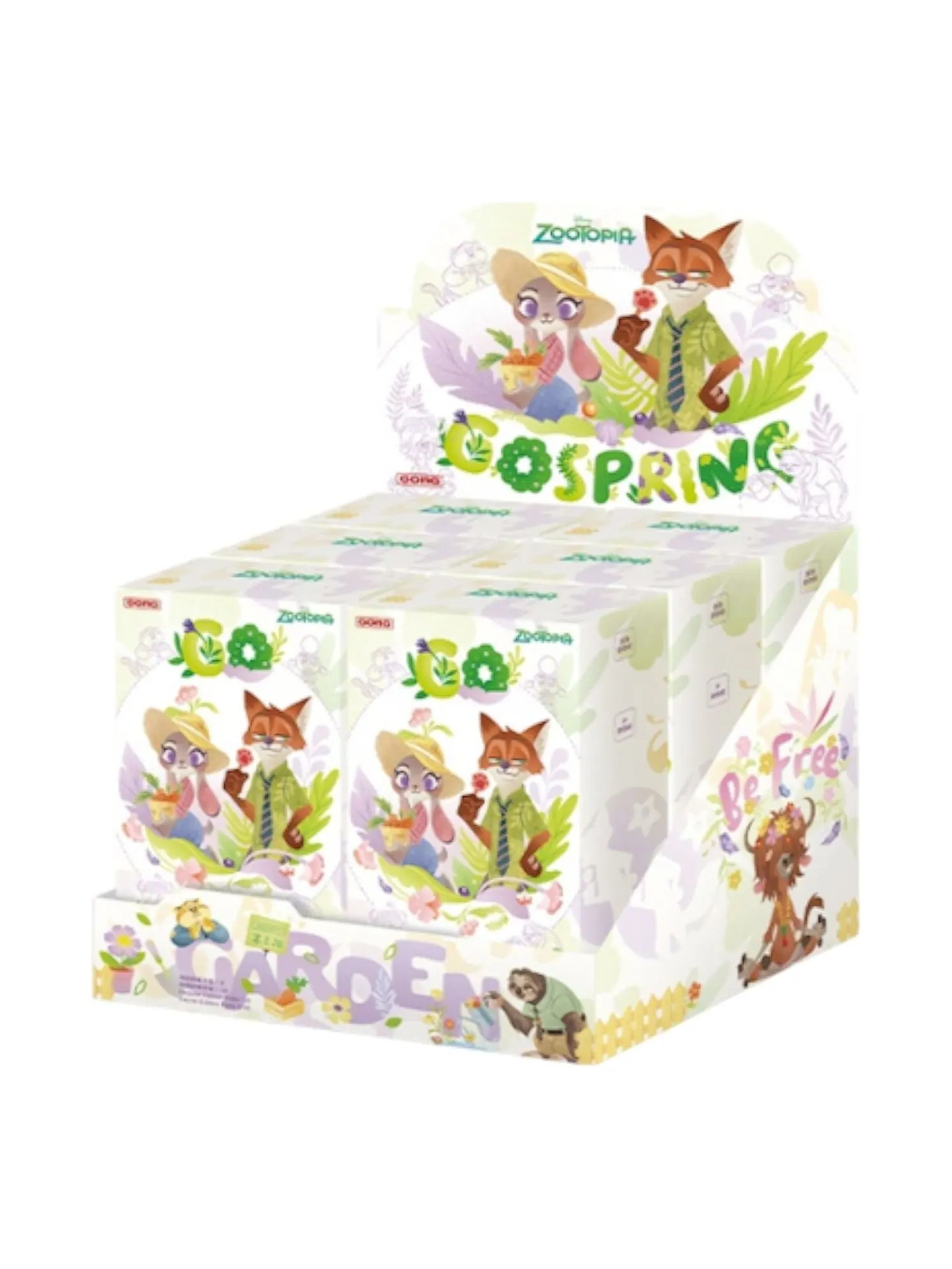 Фигурка Pop Mart Nick, Judy, Lightning, Officer Benjamin Acrylic Music Keychain Sealed Box (6 Blind Boxes), мульти