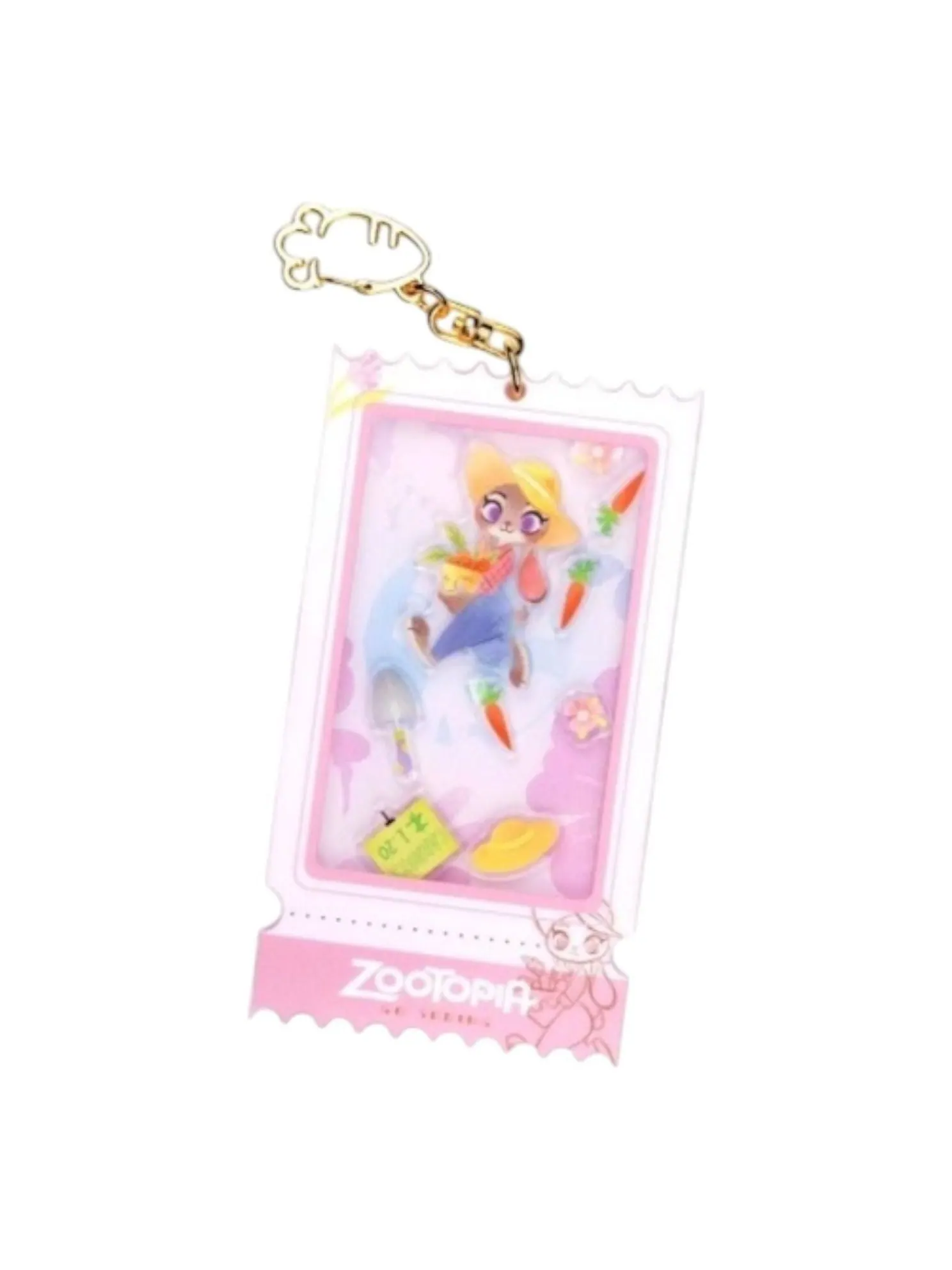 Фигурка Pop Mart Nick, Judy, Lightning, Officer Benjamin Acrylic Music Keychain 'Judy Hopps' — изображение 1 из 1, мульти