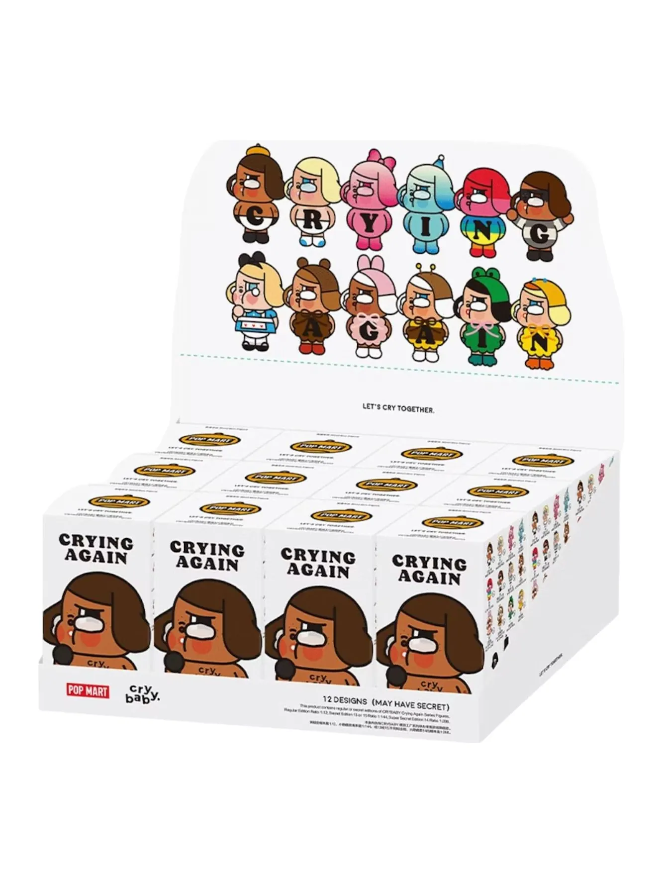 Фигурка Pop Mart Crybaby Crying Again Figures Sealed Case (12 Blind Boxes) — изображение 1 из 1, мульти