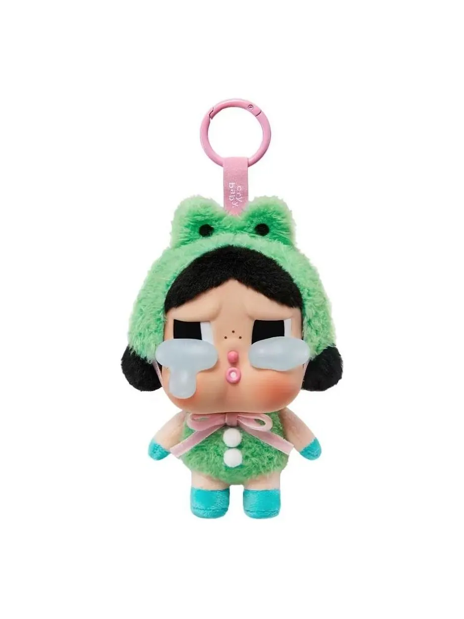 Кулон Pop Mart CryBaby Crying Again What A Frog Pendant — изображение 1 из 1, оттенок зеленый/черный