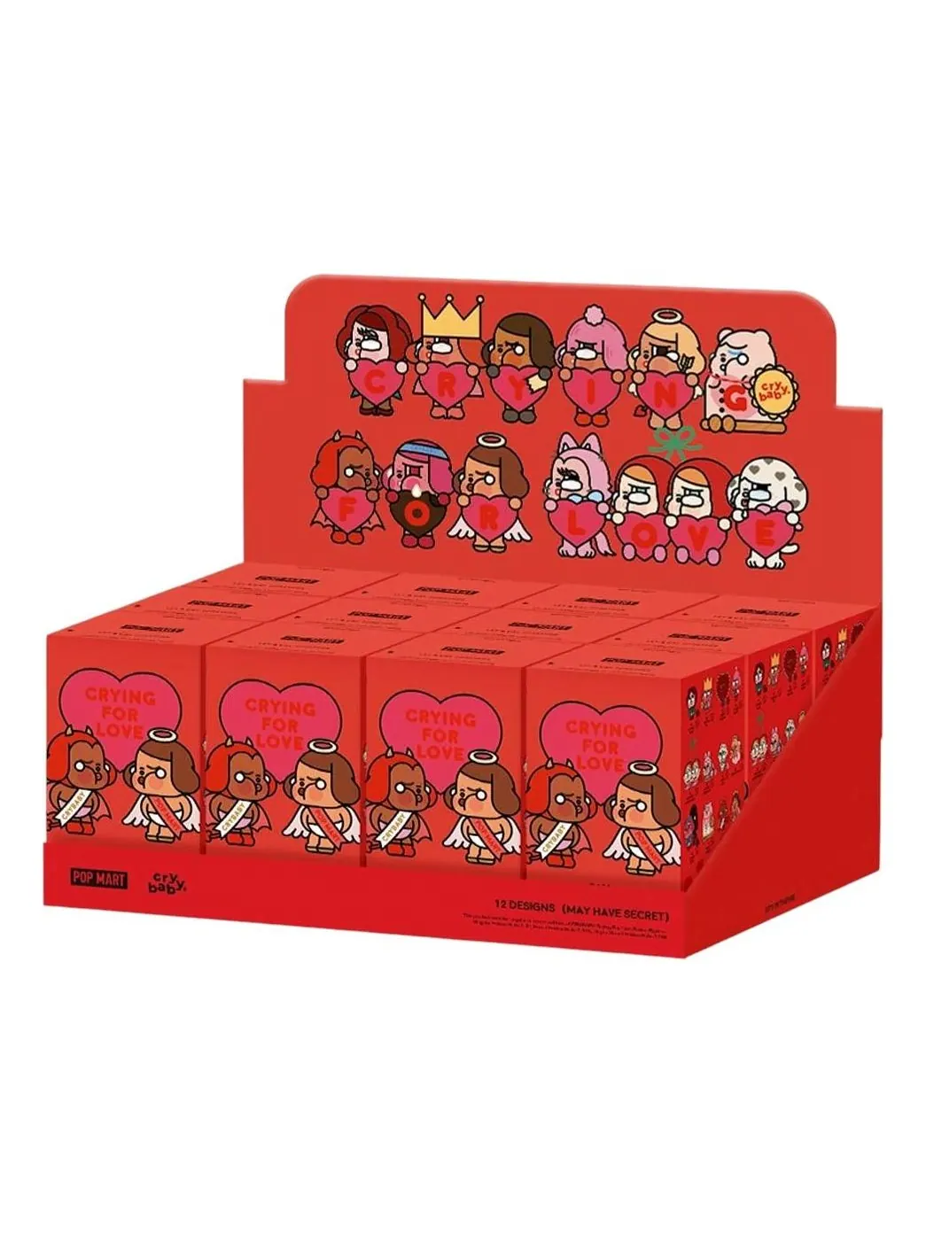 Фигурка Pop Mart CryBaby Crying For Love Figures Sealed Case (12 Blind Boxes) — изображение 1 из 1, мульти