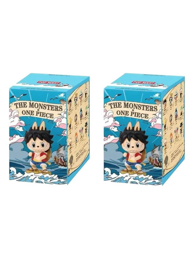 Лабубу Pop Mart One Piece The Monsters Labubu Sealed Case (2 Blind Boxes) — изображение 1 из 1, мульти