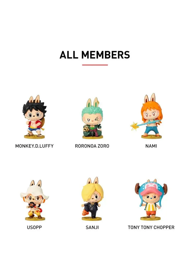 Лабубу Pop Mart One Piece The Monsters Labubu Sealed Case (12 Blind Boxes) — изображение 2 из 3, мульти