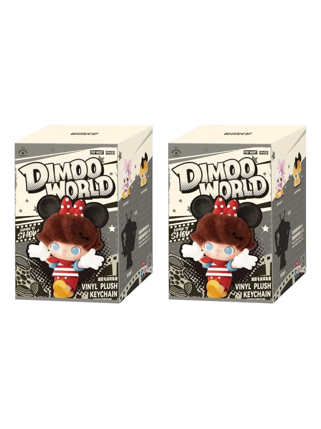Мягкая виниловая подвеска Pop Mart Disney Dimoo World, запечатанная упаковка (2 коробки-сюрприза) — изображение 1 из 1