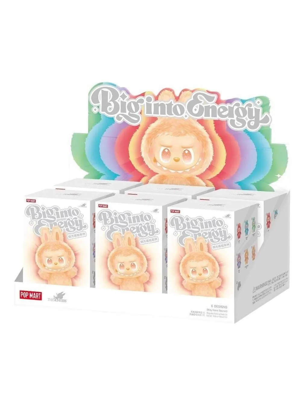 Лабубу Pop Mart The Monsters Labubu 3.0 Big into Energy Pendant Sealed Case (6 Blind Boxes) — изображение 1 из 2, мульти