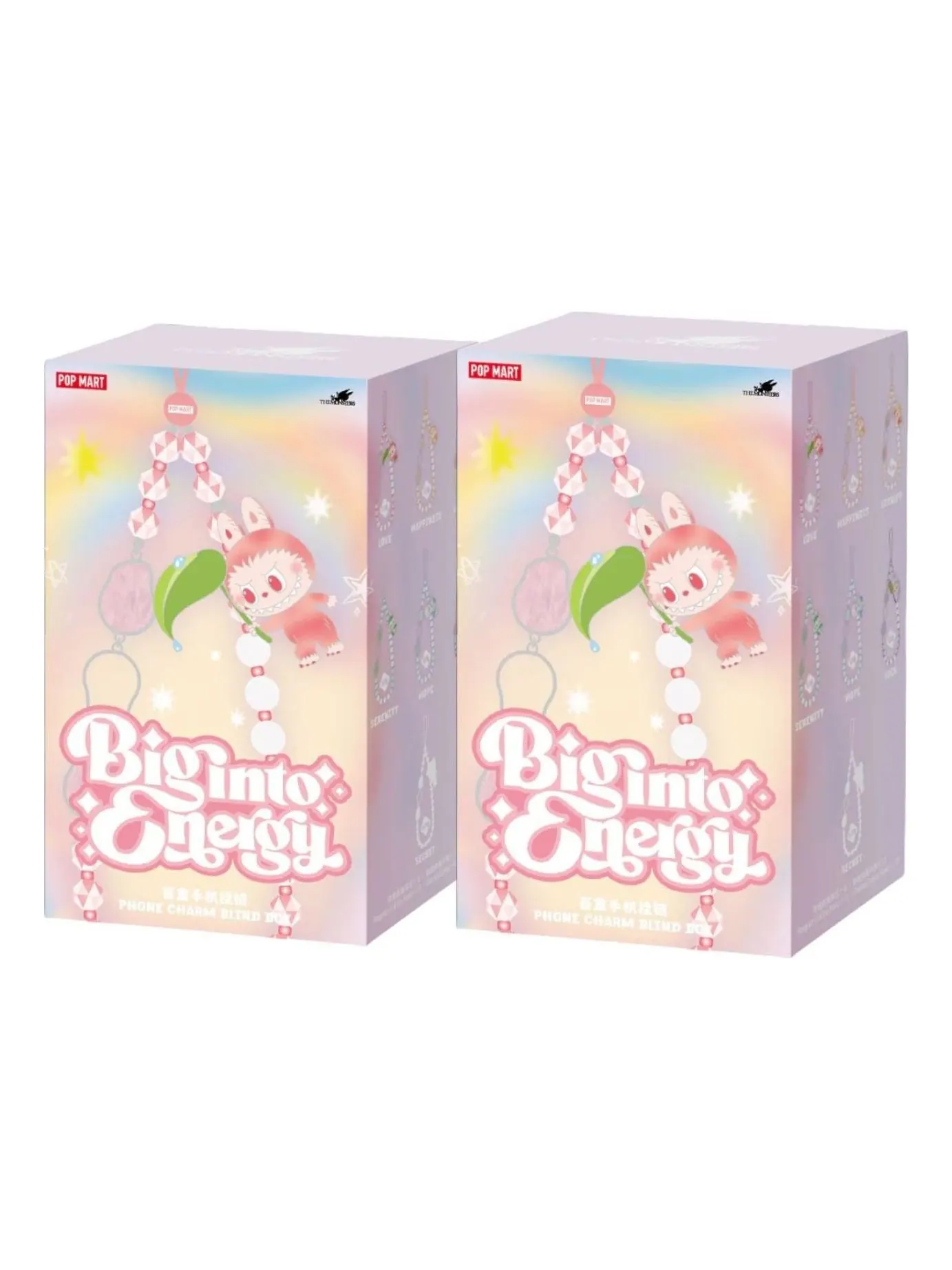 Лабубу Pop Mart The Monsters Labubu Big into Energy Phone Charm Sealed Case (2 Blind Boxes) — изображение 1 из 1, мульти