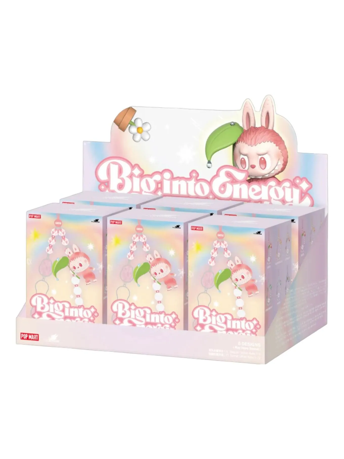 Лабубу Pop Mart The Monsters Labubu Big into Energy Phone Charm Sealed Case (6 Blind Boxes) — изображение 1 из 1, мульти