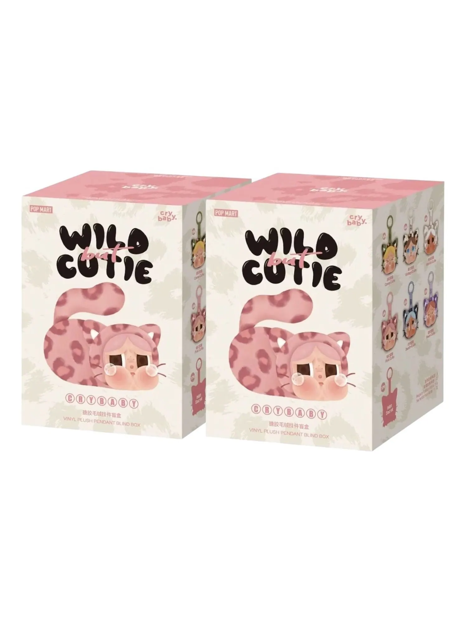 Мягкая виниловая подвеска Pop Mart CryBaby Wild but Cutie, запечатанная упаковка (2 коробки-сюрприза) — изображение 1 из 1