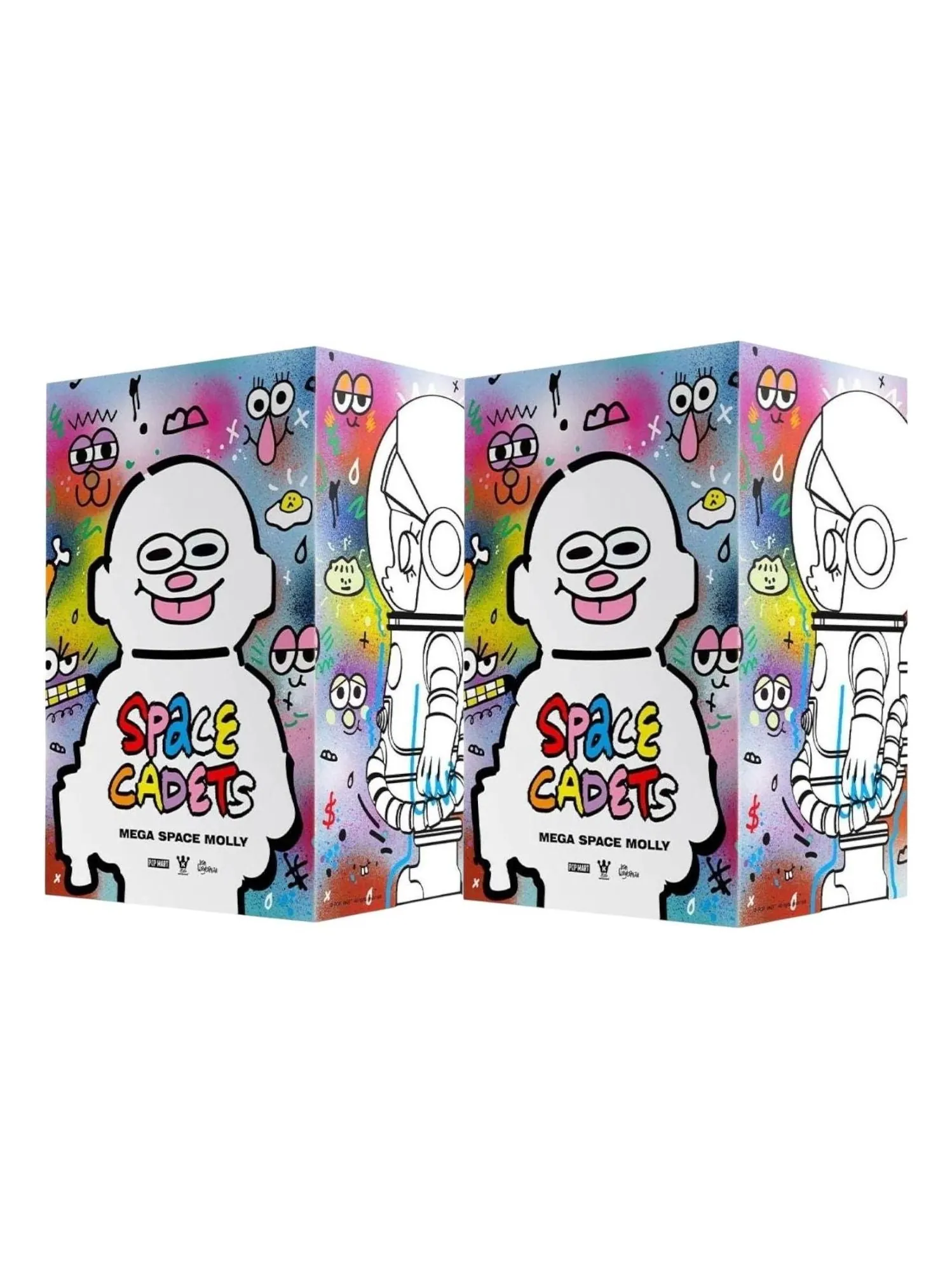Pop Mart Mega Space Molly 400% Jon Burgerman Space Cadets Sealed Cases (2 Blind Boxs) — изображение 1 из 1, мульти