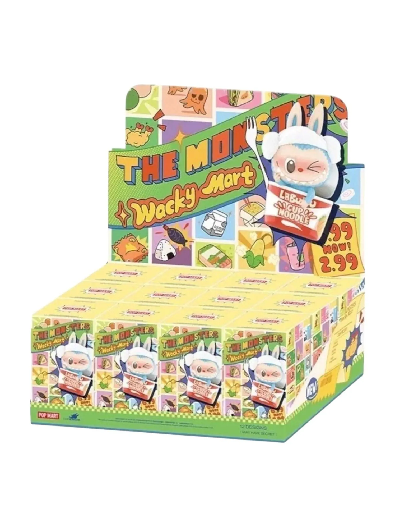 Лабубу Pop Mart The Monsters Labubu Wacky Mart Figure Sealed Cases (12 Blind Boxes) — изображение 1 из 1, мульти