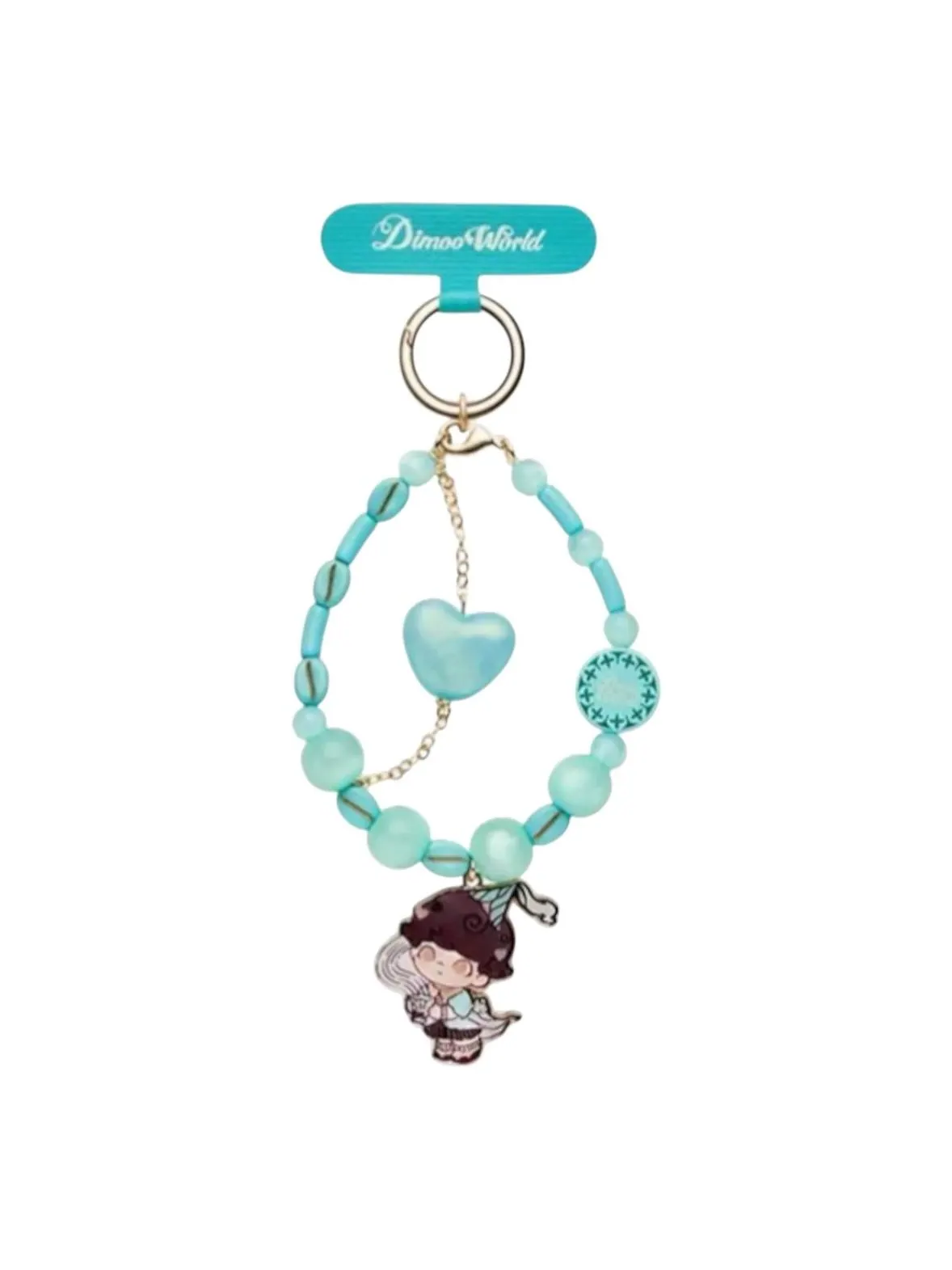 Фигурка Pop Mart Dimoo Crush on Coffee Phone Charm 'Peppermint Heartbeat' — изображение 1 из 1, мульти
