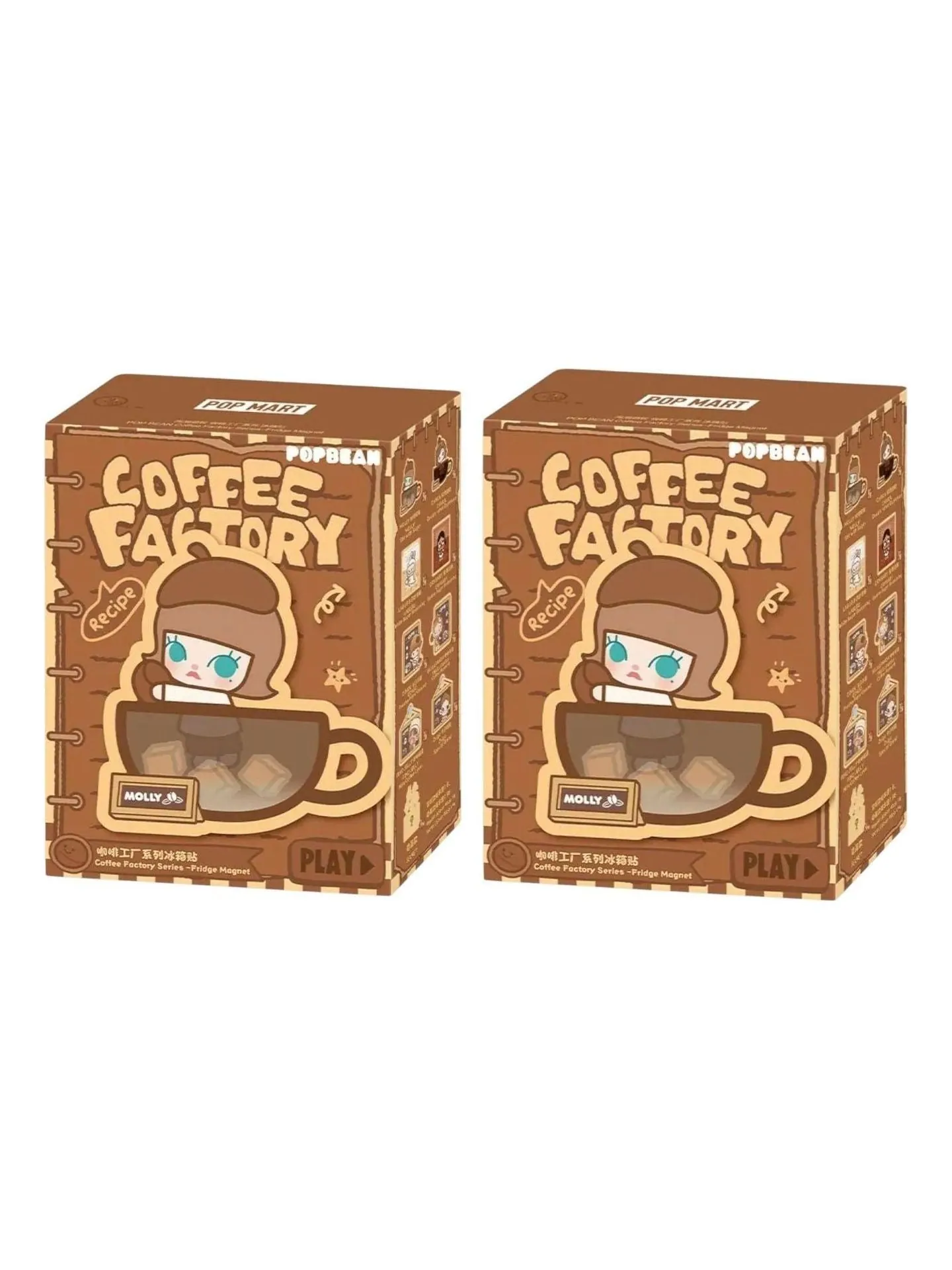 Магнит на холодильник Pop Mart Pop Bean Coffee Factory, запечатанная упаковка (2 непрозрачные коробки) — изображение 1 из 1