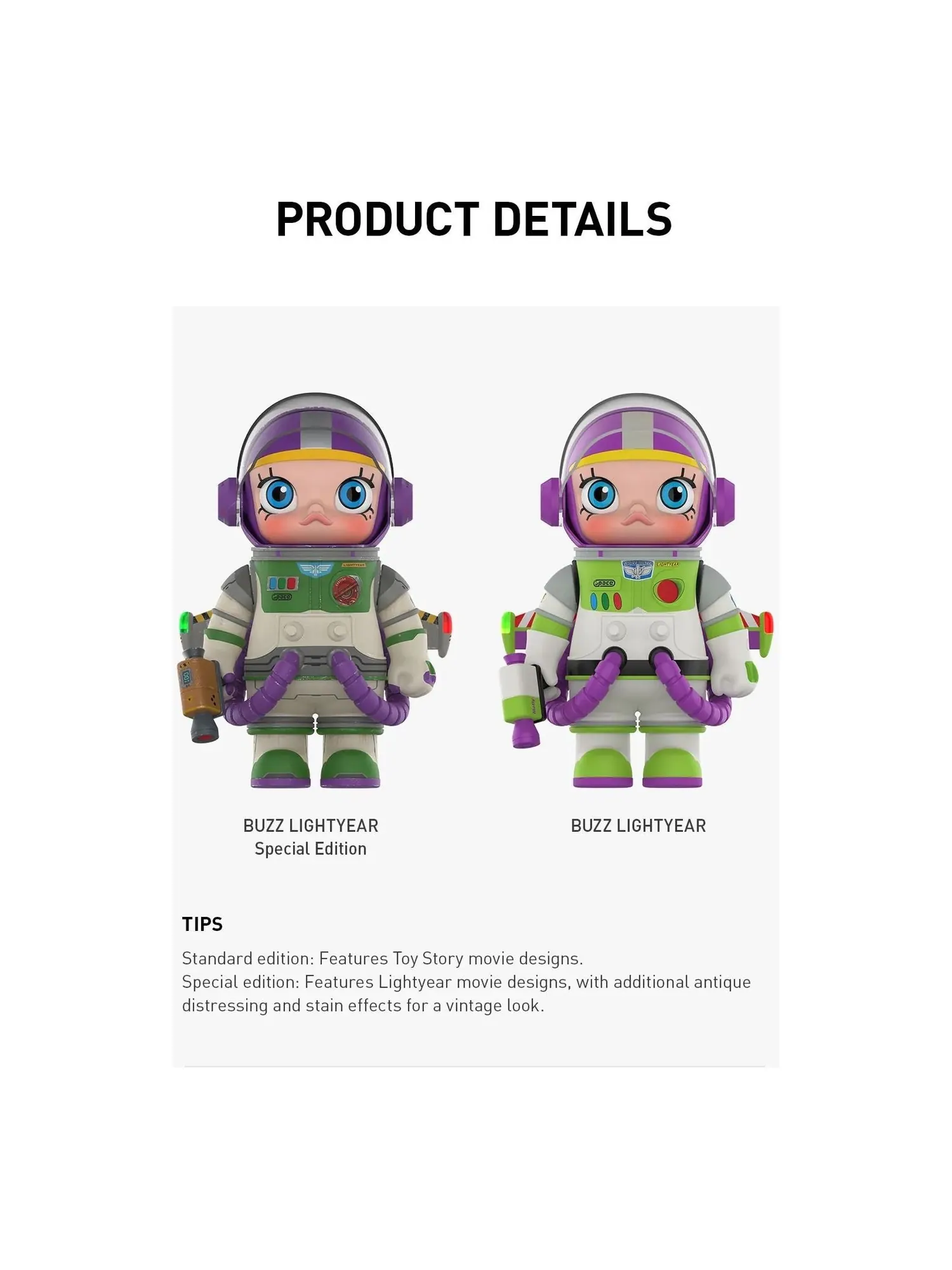 Фигурка Pop Mart x Disney Mega Space Molly 400% Buzz Lightyear Special Edition Figures — изображение 3 из 3, мульти