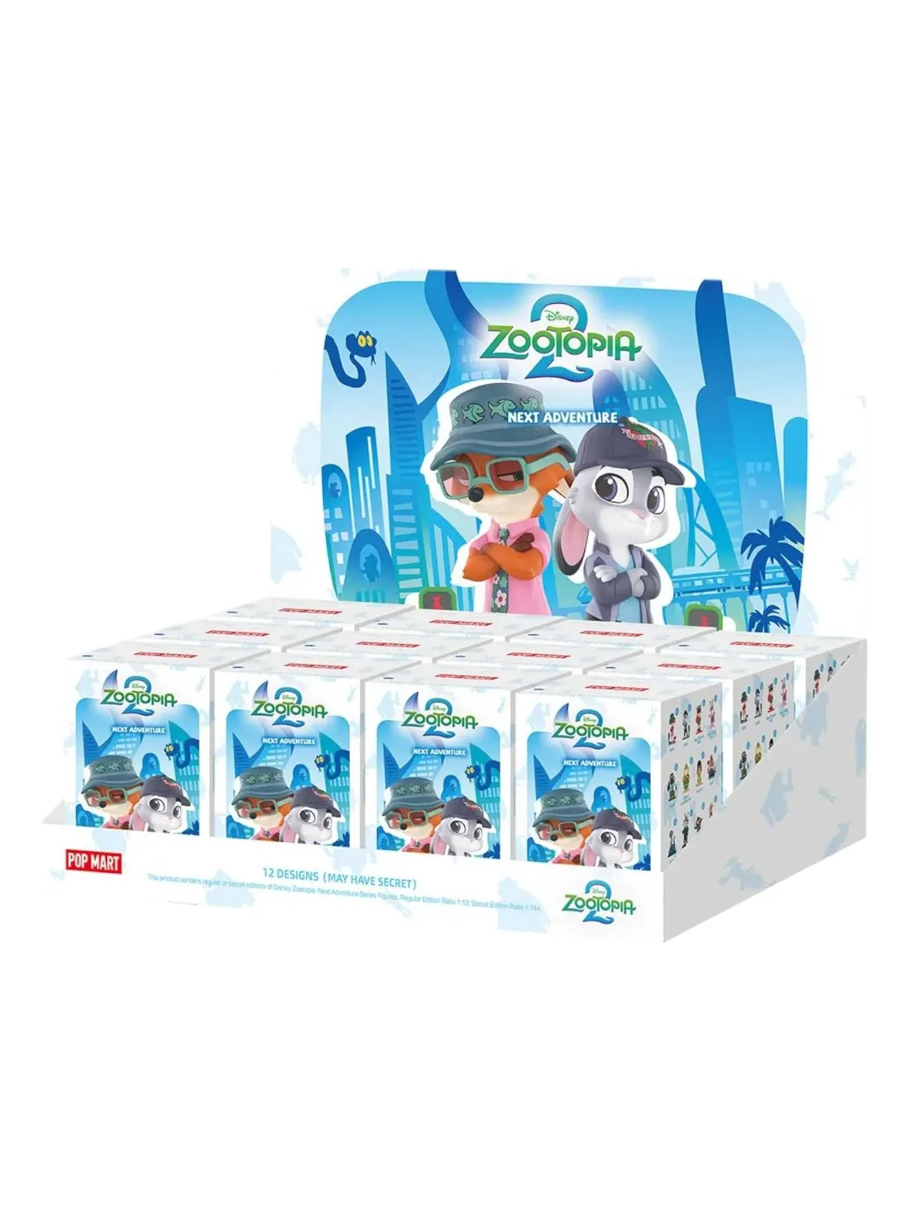 Фигурка Pop Mart Disney Zootopia Next Adventure Figures Sealed Case (12 Blind Boxes) — изображение 1 из 1, мульти