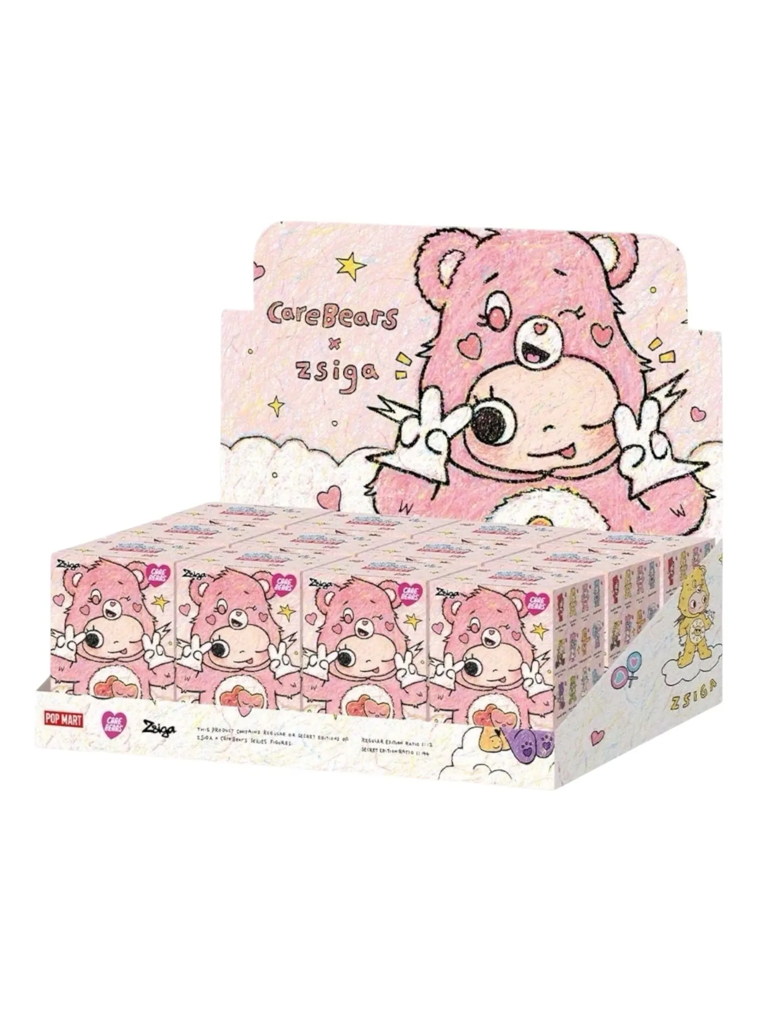 Фигурка Pop Mart x Zsiga Care Bear Figures Sealed Case (12 Blind Boxes) — изображение 1 из 1, мульти