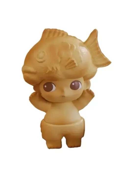 Фигурка Pop Mart Dimoo Taiyaki Japan Limited Figures — изображение 1 из 1, бежевый