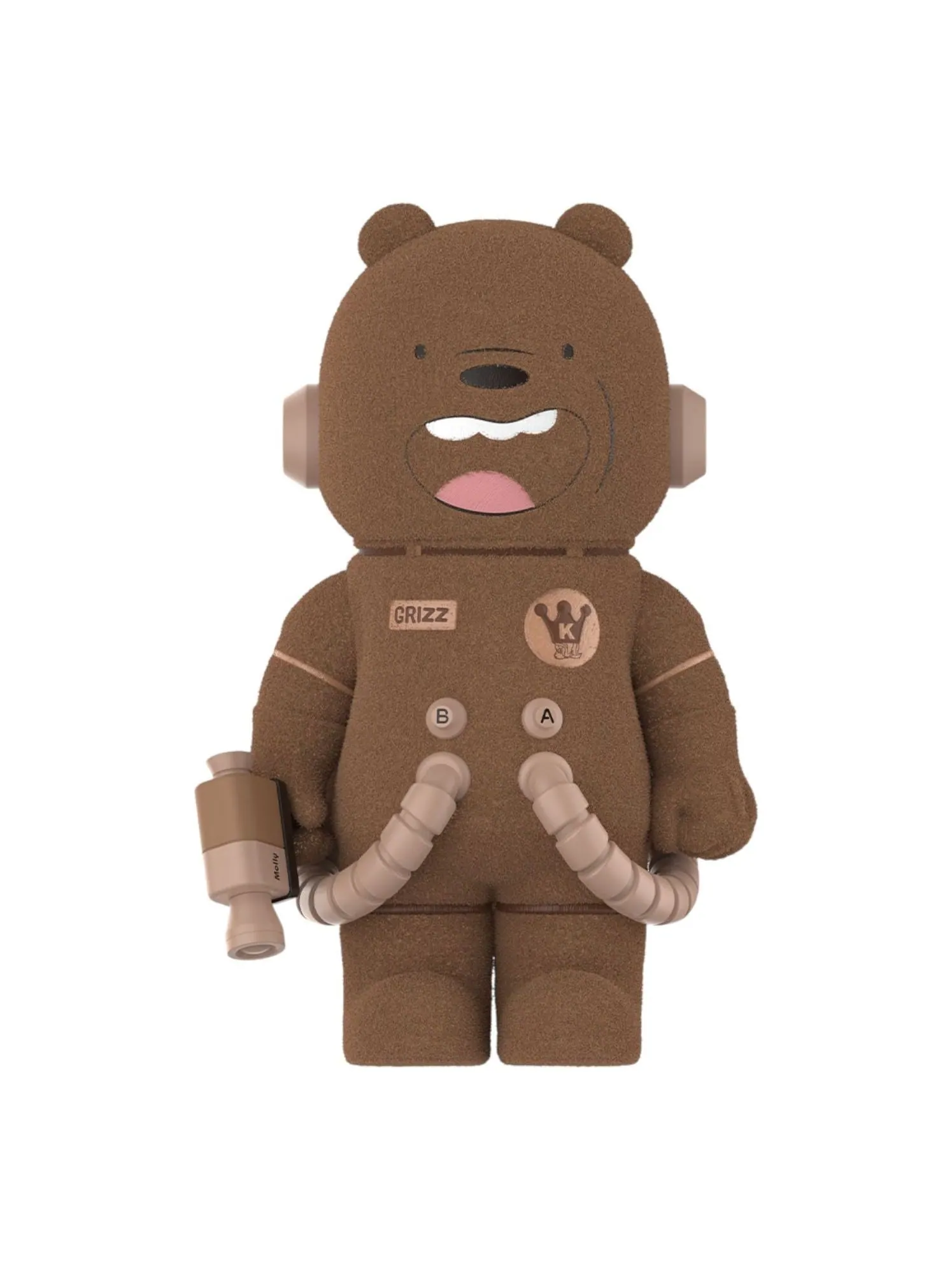 Фигурка Pop Mart Mega Space Molly 400% We Bare Bears 'GRiZZ' — изображение 1 из 2, мульти