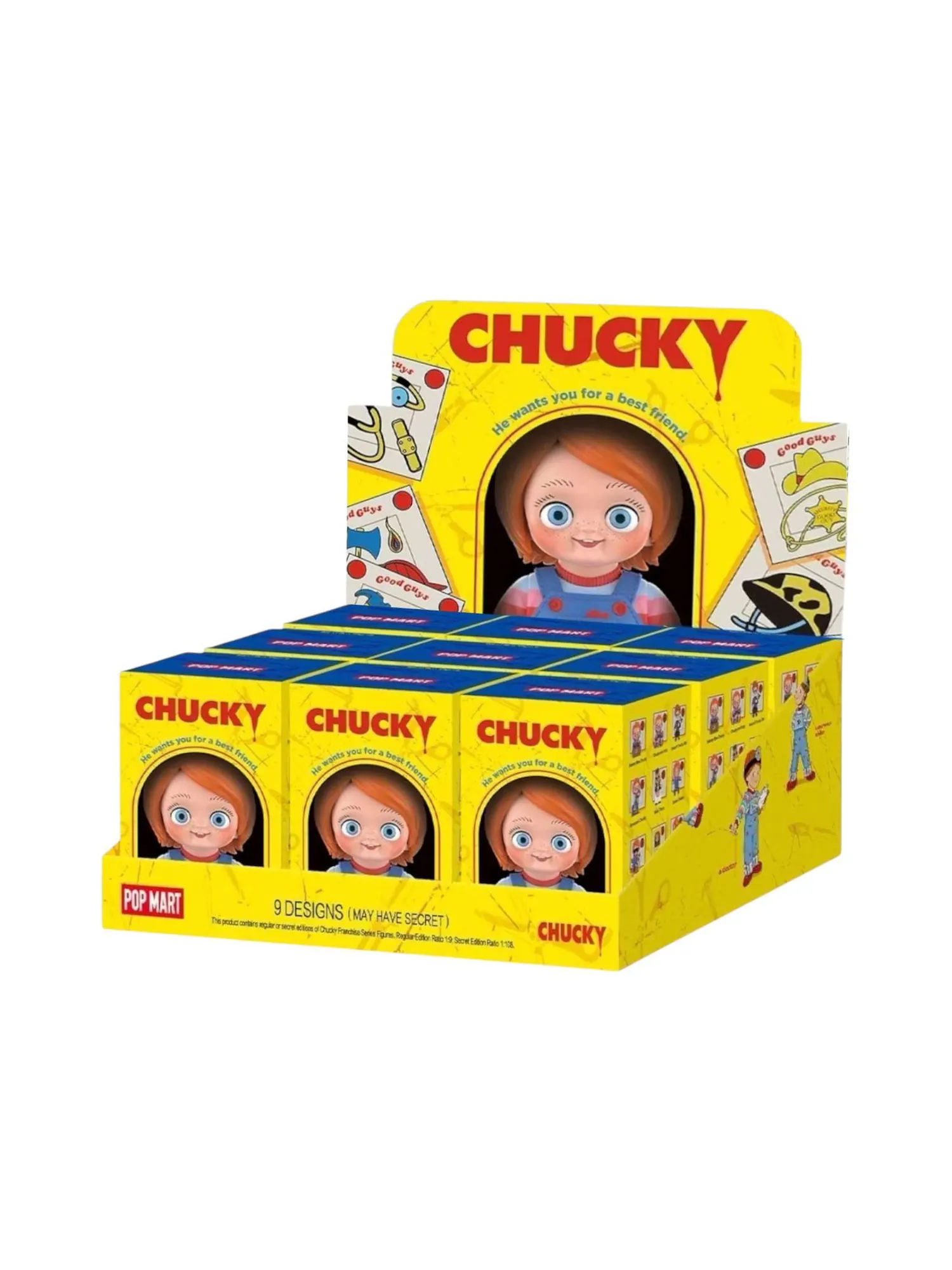 Фигурка Pop Mart Chucky Franchise Figures Sealed Case (9 Blind Boxes) — изображение 1 из 1, мульти