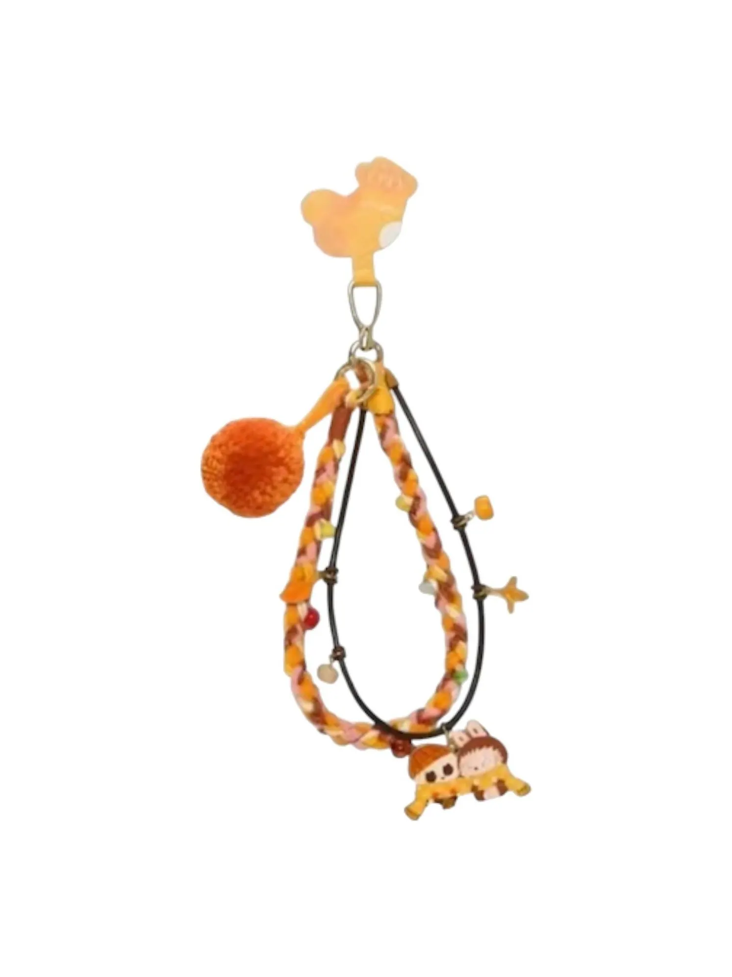 Лабубу Pop Mart The Monsters Labubu Pom Party Key Chain 'Yellow' — изображение 1 из 1, мульти