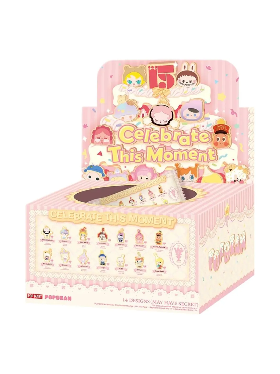 Набор фигурок Pop Mart Pop Bean Celebrate This Moment в запечатанной коробке (28 непрозрачных упаковок) — изображение 1 из 1