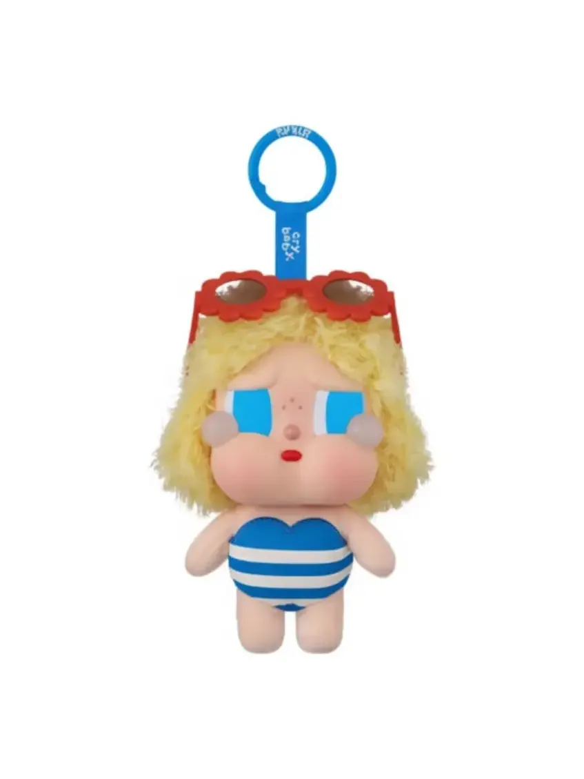 Фигурка Pop Mart CRYBABY Vacation Mode On Series Vinyl Plush Pendant 'Sunbathing' — изображение 1 из 1, мульти