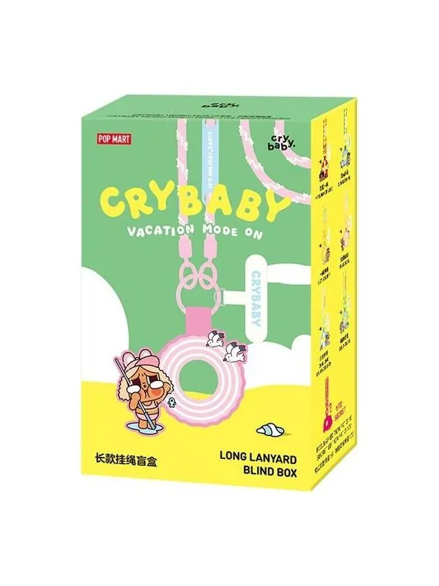 Фигурка Pop Mart CRYBABY Vacation Mode On Series Long Lanyard Seal Case (1 Blind box) — изображение 1 из 1, мульти