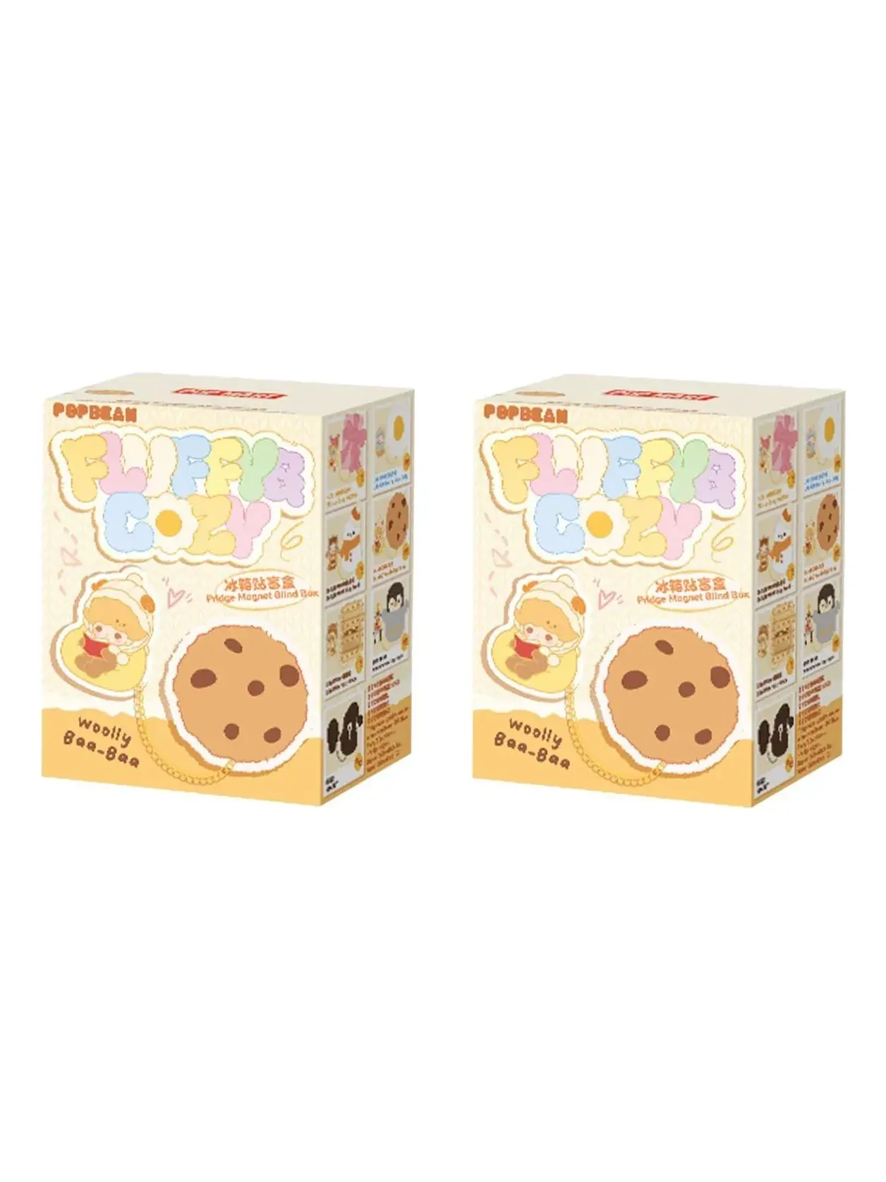 Магнит на холодильник Pop Mart Pop Bean Fluffy and Cozy (2 закрытых коробки) — изображение 1 из 1, мульти